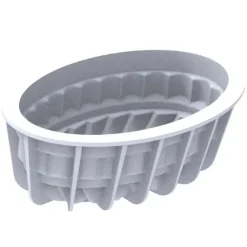 Silikomart Siliconen Bakvorm Pleincoeur Ovaal 17,6x10,4cm* Ijs En Dessert Vormen|Bakvormen Siliconen