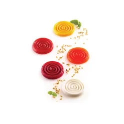 Silikomart Siliconen Bakvorm Spiraal (15x) Ø4,5cm* Ijs En Dessert Vormen|Bakvormen Siliconen