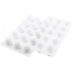 Silikomart Siliconen Bakvorm Bol (15x) Ø4,2x3,6cm* Ijs En Dessert Vormen|Bakvormen Siliconen