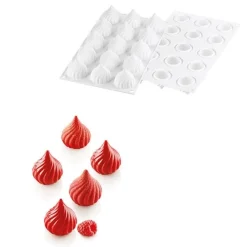 Silikomart Siliconen Bakvorm Russian (15x) Ø4,1x4,5cm* Ijs En Dessert Vormen|Bakvormen Siliconen