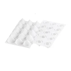 Silikomart Siliconen Bakvorm Russian (15x) Ø4,1x4,5cm* Ijs En Dessert Vormen|Bakvormen Siliconen