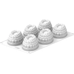 Silikomart Siliconen Bakvorm Pleincoeur Ovaal (6) 124x43mm* Bakvormen Siliconen|Ijs En Dessert Vormen
