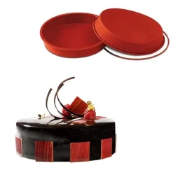 Silikomart Siliconen Bakvorm Rond Ø28x4,7cm + Ring* Bakvormen Siliconen|Ijs En Dessert Vormen