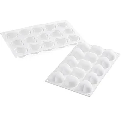 Silikomart Siliconen Bakvorm Hart (15x) 4,5cm + cutter* Ijs En Dessert Vormen|Bakvormen Siliconen