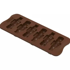 Silikomart Siliconen Bonbonvorm Notenkraker (6) 2,6x8,4cm* Bonbonvormen