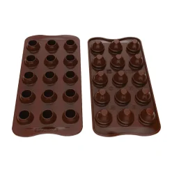Silikomart Siliconen Bonbonvorm Chocolade Ei (15x) Ø2,3x3cm* Bonbonvormen