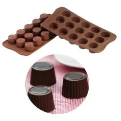 Silikomart Siliconen Bonbonvorm Rond Praline (15x) Ø30 mm* Bonbonvormen