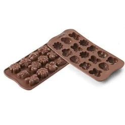 Silikomart Siliconen Bonbonvorm Lente (15x) 3,6x2,6x1,5cm* Bonbonvormen