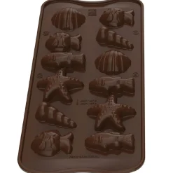 Silikomart Siliconen Bonbonvorm Zeevruchten (12x) Ø3,5x1,6cm* Bonbonvormen