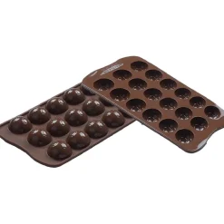 Silikomart Siliconen Bonbonvorm Voetbal (15x) Ø2,7x1,4cm* Bonbonvormen