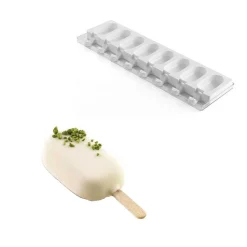 Silikomart Siliconen IJsjesmal Mini Classic (16x) + 100stk* Ijs En Dessert Vormen|Bakvormen Siliconen