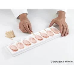 Silikomart Siliconen IJsjesmal Mini Classic (16x) + 100stk* Ijs En Dessert Vormen|Bakvormen Siliconen