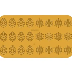 Silikomart Siliconen Mat Inverno (24x) 6,7x4,7cm* Figuur Mallen|Bakvormen Siliconen