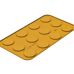 Silikomart Siliconen Mat Verza (12x) Ø7x0,5cm*** Figuur Mallen|Bakvormen Siliconen