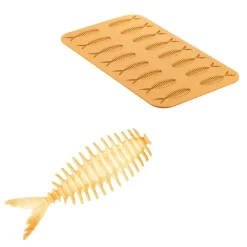 Silikomart Siliconen Mat Vis (18x) 104x35x5(h)mm* Ijs En Dessert Vormen|Bakvormen Siliconen