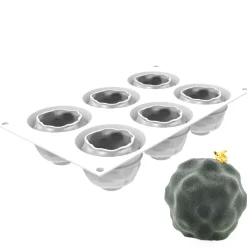 Silikomart Siliconen Vorm Syrio (6x) Ø6,8x5,8cm*** Bakvormen Siliconen|Ijs En Dessert Vormen