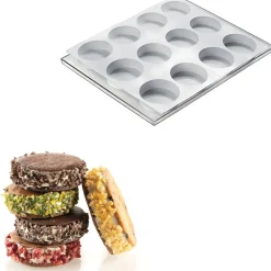 Silikomart Siliconen Vorm Rond (6) Ø7,6x2,5cm Set/2* Ijs En Dessert Vormen|Bakvormen Siliconen