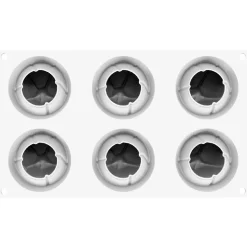 Silikomart Siliconen Vorm Atome (6x) Ø6,3x5,5cm*** Bakvormen Siliconen|Ijs En Dessert Vormen
