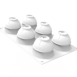 Silikomart Siliconen Vorm Atome (6x) Ø6,3x5,5cm*** Bakvormen Siliconen|Ijs En Dessert Vormen