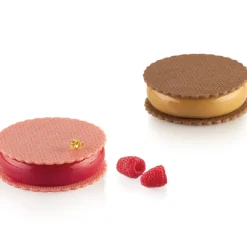 Silikomart Siliconen Vorm Rond (6) Ø8x2,1cm + cutter* Ijs En Dessert Vormen|Bakvormen Siliconen