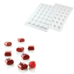 Silikomart Siliconen Vorm Mini Gem (35) 2,3x2,3x1,3cm* Ijs En Dessert Vormen|Bakvormen Siliconen