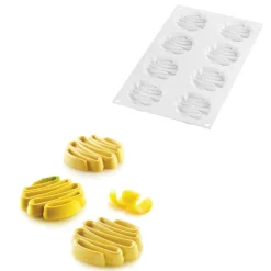 Silikomart Siliconen Vorm Honoré (8) Ø7x1,3cm* Ijs En Dessert Vormen|Bakvormen Siliconen