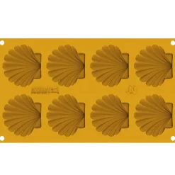 Silikomart Siliconen Vorm Schelp (8x) 7,2x6,5x0,9cm* Ijs En Dessert Vormen|Bakvormen Siliconen