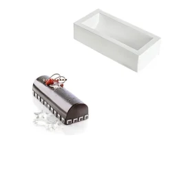 Silikomart Siliconen Vorm Bûche 25x9x7cm* Ijs En Dessert Vormen|Bakvormen Siliconen