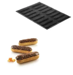 Silikomart Siliconen Vorm Airplus Eclair - 30x40cm Set/2* Bakvormen Siliconen|Ijs En Dessert Vormen