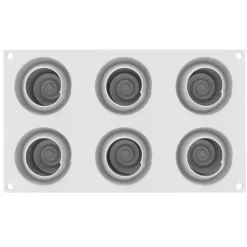 Silikomart Siliconen Vorm Givré (6) Ø6x4,5cm* Bakvormen Siliconen|Ijs En Dessert Vormen