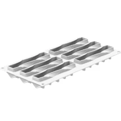 Silikomart Siliconen Vorm Twist (6) 13,5x3,3cm + Uitsteker* Bakvormen Siliconen|Ijs En Dessert Vormen