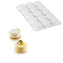 Silikomart Siliconen Vorm Essenziale (15) Ø45x20mm* Ijs En Dessert Vormen|Bakvormen Siliconen