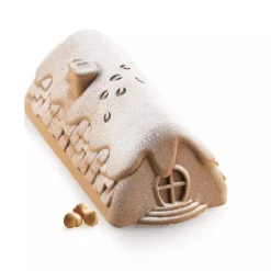 Silikomart Siliconen Vorm Winter Cottage 23x10,5x7,5cm* Bakvormen Siliconen|Ijs En Dessert Vormen