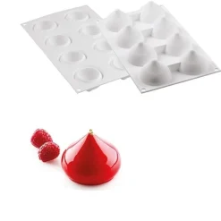 Silikomart Siliconen Vorm Goutte 5,4x5,4x4,1cm (6)* Ijs En Dessert Vormen|Bakvormen Siliconen