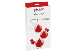 Silikomart Siliconen Vorm Goutte 5,4x5,4x4,1cm (6)* Ijs En Dessert Vormen|Bakvormen Siliconen