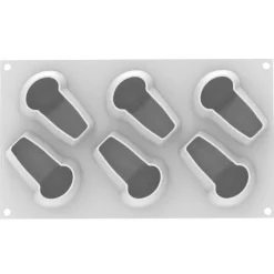 Silikomart Siliconen Vorm Babà (6) 9x6,2cm + Uitsteker* Bakvormen Siliconen|Ijs En Dessert Vormen