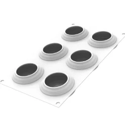 Silikomart Siliconen Vorm Sara (6) Ø7,5x3cm* Bakvormen Siliconen|Ijs En Dessert Vormen