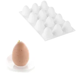 Silikomart Siliconen Vorm Ei (12) Ø34x47mm* Ijs En Dessert Vormen|Bakvormen Siliconen