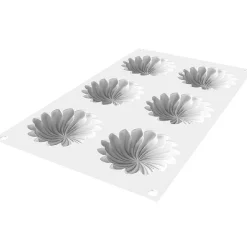 Silikomart Siliconen Vorm Saint Honoré (6) Ø7,6x1,6cm* Ijs En Dessert Vormen|Bakvormen Siliconen