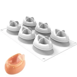 Silikomart Siliconen Vorm Nebula (6) Ø7,5x5,2x4,7cm* Bakvormen Siliconen|Ijs En Dessert Vormen