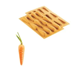 Silikomart Siliconen Vorm Wortel (12) 78x23x23mm* Bakvormen Siliconen|Ijs En Dessert Vormen