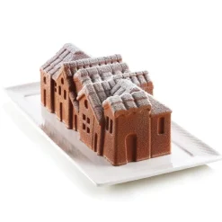 Silikomart Siliconen Vorm Winter Dorp 24x10x(h)8,2cm* Bakvormen Siliconen|Ijs En Dessert Vormen