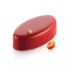 Silikomart Siliconen Vorm Ellipse (3) 14,8x7,6x4cm* Bakvormen Siliconen|Ijs En Dessert Vormen