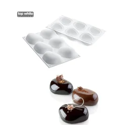 Silikomart Siliconenvorm Zen 8,7x6,3x3,6cm (6)* Ijs En Dessert Vormen|Bakvormen Siliconen