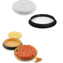 Silikomart Siliconenvorm & Taartring Set Bubble Ø19cm* Ijs En Dessert Vormen|Bakvormen Siliconen