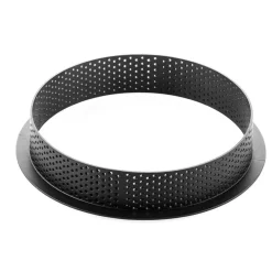 Silikomart Taarting Exoglass Geperforeerd Ø160x35(h)mm* Dessertringen|Ronde Bakvormen