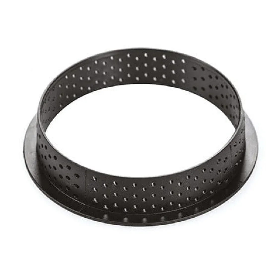 Silikomart Taartring Exoglass Geperforeerd Ø10x2 Set/4* Dessertringen|Ronde Bakvormen