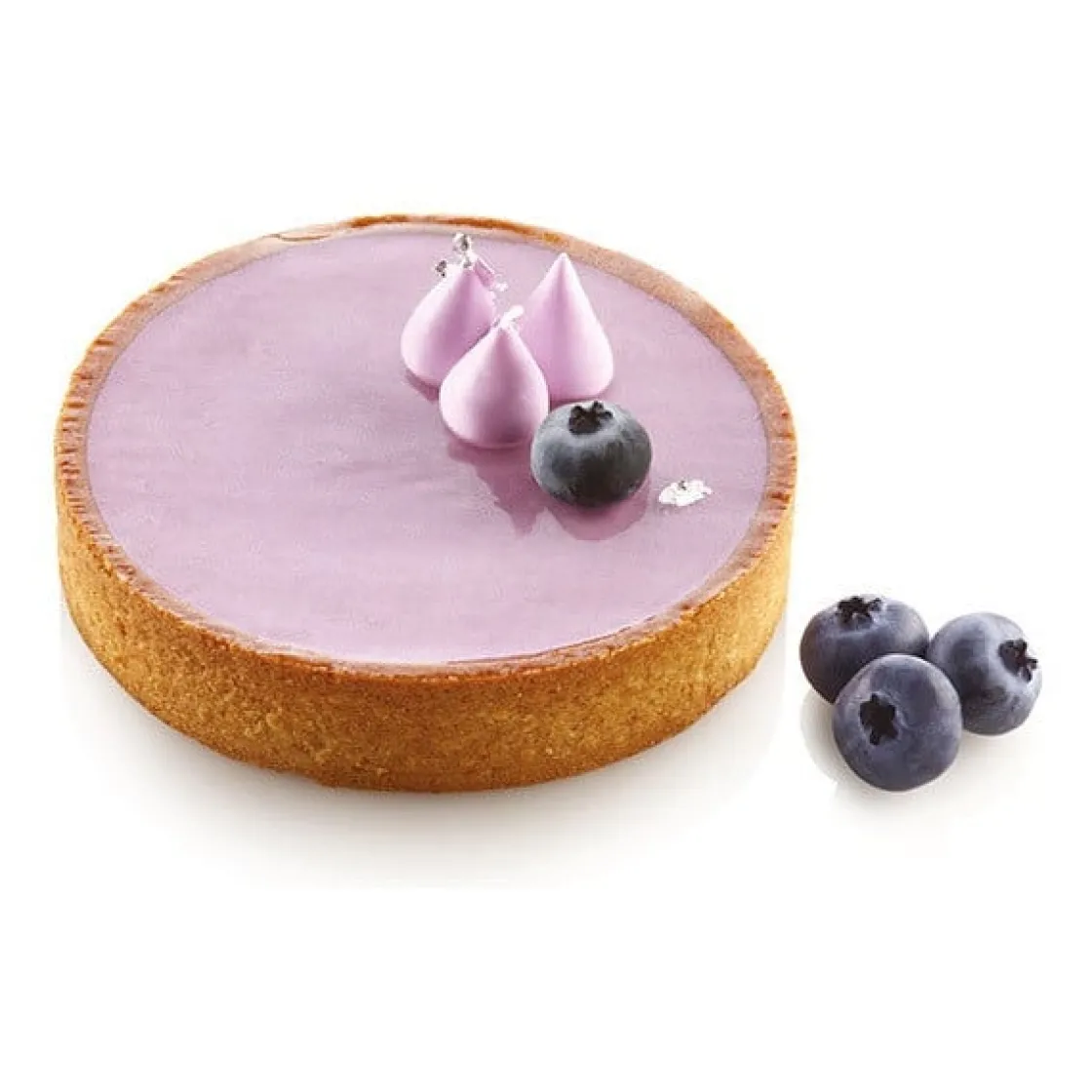 Silikomart Taartring Exoglass Geperforeerd Ø10x2 Set/4* Dessertringen|Ronde Bakvormen