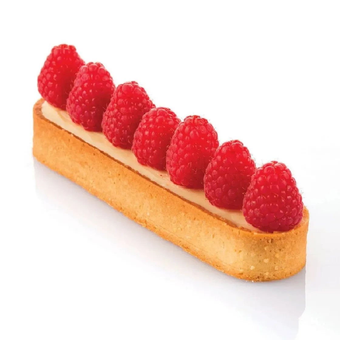 Silikomart Taartring Exoglass Geperforeerd 14,6x3,5cm Set/6* Dessertringen|Ovale Bakvormen