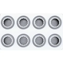Silikomart Sillikomart Siliconen Bakvorm Kiku Ø5,8x3,7cm (8)* Bakvormen Siliconen|Ijs En Dessert Vormen
